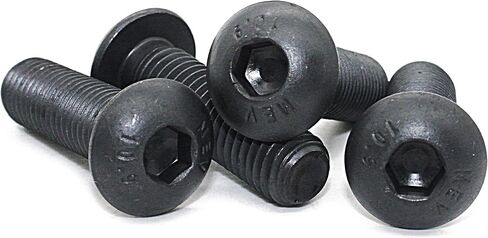 FullerKreg M6-1.0 x 16mm ISO 7380 Hex Drive Class 10.9 طلاء أكسيد أسود من سبائك الصلب بغطاء برغي (عبوة من 50) in Saudi Arabia