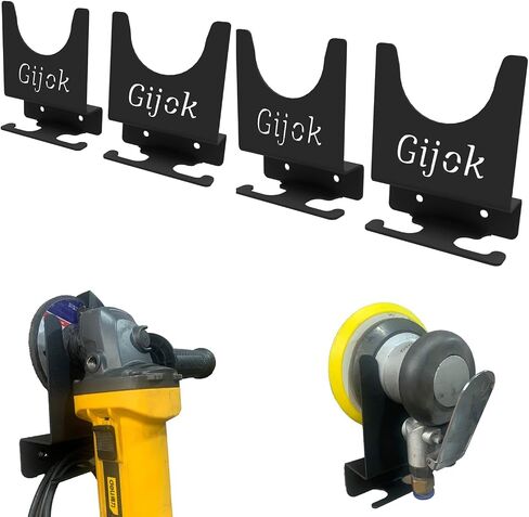 Angle Grinder Holder Tool Wall Mount Bracket, 5inch | 4pcs Impact Wrench Wall Holder, Storage Rack for Angle Grinders, For Cutters, For Polishers in Saudi Arabia