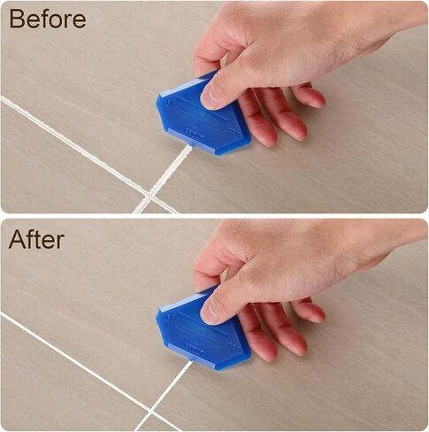 4 Pieces Silicone Caulking Tool Set Sealant Finishing Tool Grout Scraper Caulking Removal Tool for Kitchen Bathroom Floor Sink Joint Sealant Sealing,Reuse and Replace in Kuwait