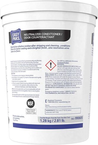 Diversey Easy Paks Neutralizer Conditioner/odor Counteractant, 0.5 Oz Packet, 90/tub, 2 Tubs/carton in Saudi Arabia