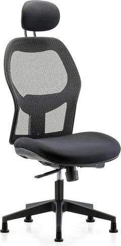 LabTech Seating LT41302 كرسي مكتب شبكي تنفيذي بقاعدة من النايلون، H1-RG in Kuwait