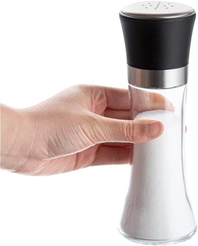 موزع سكر زجاجي 6 اونصة من فيتري - مع فوهة سكب، غطاء اسود - 1 3/4 انش × 1 3/4 انش × 5 3/4 انش - صندوق واحد in Kuwait