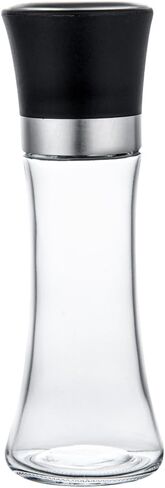 موزع سكر زجاجي 6 اونصة من فيتري - مع فوهة سكب، غطاء اسود - 1 3/4 انش × 1 3/4 انش × 5 3/4 انش - صندوق واحد in Kuwait