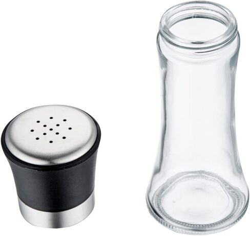 موزع سكر زجاجي 6 اونصة من فيتري - مع فوهة سكب، غطاء اسود - 1 3/4 انش × 1 3/4 انش × 5 3/4 انش - صندوق واحد in Kuwait