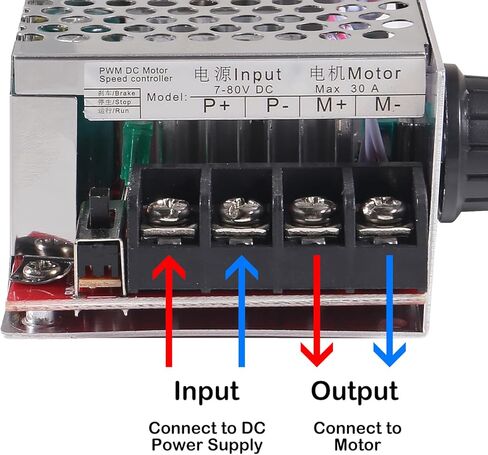 2 قطعة 7-70 فولت 30A PWM وحدة تحكم في سرعة محرك التيار المستمر مفتاح التحكم 12 فولت 24 فولت 36 فولت 48 فولت مع 30 أمبير فيوز فور عجلات الطاقة التحكم في السرعة in Kuwait