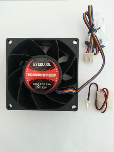 مراوح Evercool 12 فولت PWM (60x10 ملم، أسود) in Kuwait