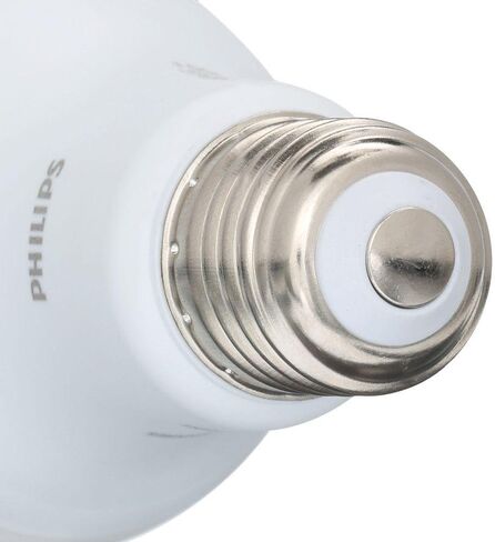 لمبة الإضاءة البلورية A19 LED غير القابلة للضوء من Philips: 800 لومن، 5000 كلفن، 9 وات (ما يعادل 60 وات)، قاعدة E26، ضوء النهار، 4 عبوات، 455600 in Kuwait