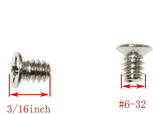 TAODAN 100 Pcs Phillips Countersunk Head Machine Screws #6-32 * 3/16 in Saudi Arabia