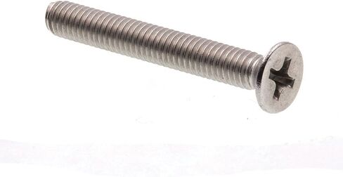 براغي لاين 9121198 براغي الماكينة، ميترايك، رأس مسطح، Phillips Drive, M4-0.7 X 30M، درجة A2-70 من الفولاذ المقاوم للصدأ، 10 قطع in Kuwait