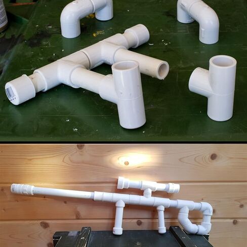 6Pack 3 Way 1 Inch Tee PVC Pipe Fittings Connector SCH40 Furniture Build Grade PVC Corner Fittings Elbow Fittings for DIY PVC Shelf Garden Support Structure Tent Connection in Saudi Arabia