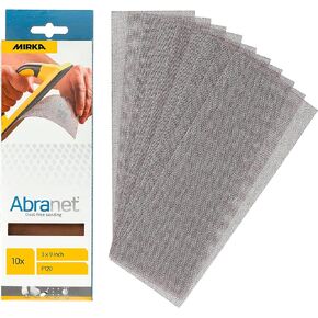 ألواح شبكية من Mirka Abranet مقاس 3 × 9 بوصة/حبيبات 120 / ورقة صنفرة شبكية بخطاف وحلقة / 10 قطع / 9A-175-120RP in Kuwait