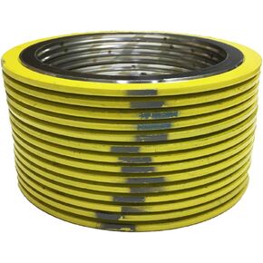 حشية جرح حلزونية SSI900010304GR900X12 مع حشو مرن لأنبوب 10 بوصة، فئة الضغط 900 #، معرف 10.875 بوصة، 17.125 بوصة OD، 304 لفات من الفولاذ المقاوم للصدأ/جرافيت (عبوة من 12 قطعة) in Kuwait