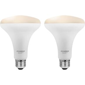 SYLVANIA Bluetooth Mesh LED Smart Light Bulb, One Touch Set Up, A19 60W Equivalent, E26, RGBW Full Color & Adjustable White, Works with Alexa Only - 2 Count (Pack of 1) (75760)