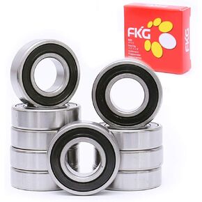 FKG 6004-2RS 20x42x12mm Deep Groove Ball Bearing Double Rubber Seal Bearings Pre-Lubricated 10 Pcs in Saudi Arabia