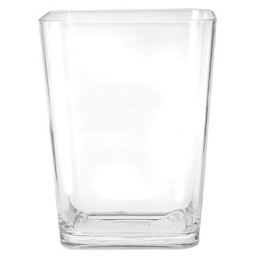 هارمان سلة مهملات للحمام مصنوعة من البلاستيك والاكريليك الشفاف، سلة مهملات صغيرة، مجموعة اكسسوارات الحمام، ديكور الحمام 8 × 6 × 10 انش in Kuwait