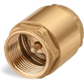 One Way Check Valve 3/4" Female Backflow Preventer, Check Valve NPT Female Thread Brass Float Reinforced 0.75 inches in Saudi Arabia