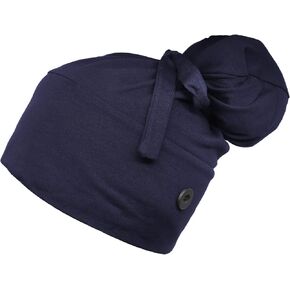 CHUANGLI Women Working Caps Knit Work Hat with Button Ponytail Hat Stripes and Solid Colors Handmade