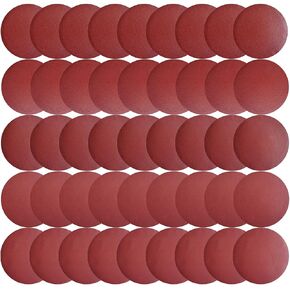 SACKORANGE 50 قطعة أقراص صنفرة PSA مقاس 9 بوصات - 10 قطع لكل منها 60، 80، 120، 180، 240 حبيبة - أقراص ورق صنفرة ذاتية اللصق مقاس 9 بوصة لـ DA Sander، طلاء السيارات الرملي، خشب النجارة، المعدن in Saudi Arabia