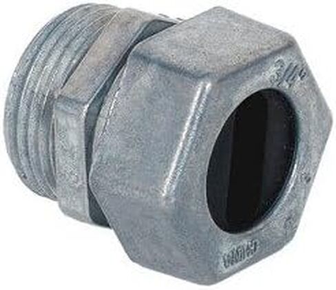 Morris 15387 Under-Ground Feed UF to Box Connector, Zinc Die Cast, 14/3, 12/3, 10/3, 8/2 Cable Size, 3/4" Size, 1-Pack in Saudi Arabia