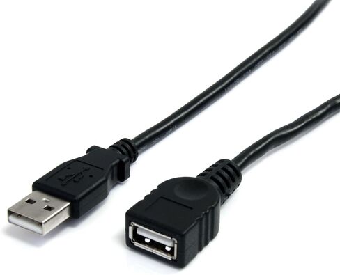 ستارتيك. كيبل وصلة USB 2.0 بطول 1 متر من كوم - ايه الى ايه - كيبل USB ذكر الى انثى - 1 × USB A (M)، 1 × USB A (اف) - ابيض، 1 متر (USBEXTPAA1MW) in Saudi Arabia