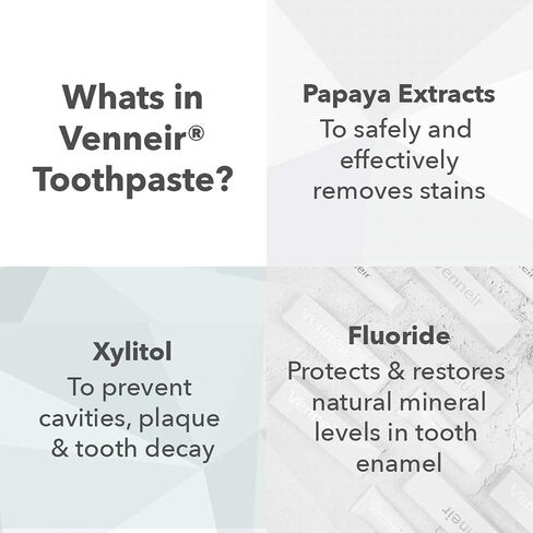 Venneir® Professional Toothpaste for Veneers, Composite Bondings, Implants, Crowns & Dental Work — Stain Removing, Natural, SLS Free, Pro Enamel Repair in Saudi Arabia