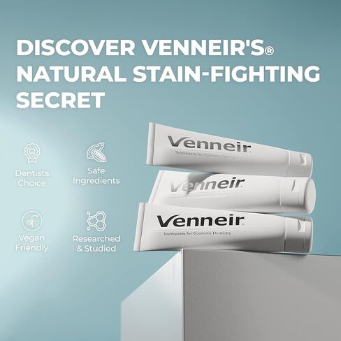 Venneir® Professional Toothpaste for Veneers, Composite Bondings, Implants, Crowns & Dental Work — Stain Removing, Natural, SLS Free, Pro Enamel Repair in Saudi Arabia
