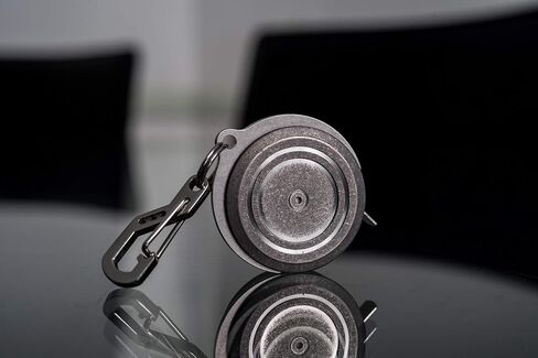 Ti-Tape Titanium Retractable Tape Measure - Special Edition - White Frost - 3 Foot User-Replaceable Tape - Pocket Size - Imperial and Metric - Keychain Clip - Everyday Carry in Saudi Arabia