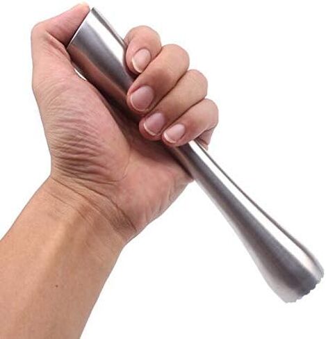 8" Muddler for Cocktails, Professional Stainless Steel Muddler for Old Fashioned Bitters, Creating Mojitos, Margaritas, Mint & Fruit Based Drinks- Ideal Home Bar, Bartender, Kitchen Masher Tool in Saudi Arabia