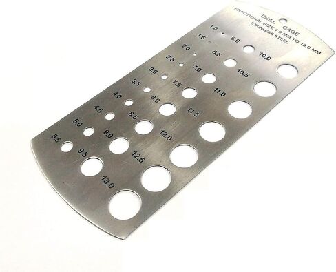 Drill Gauge Metric Standard-Made in Stainless Steel Range 1-13 mm in Saudi Arabia