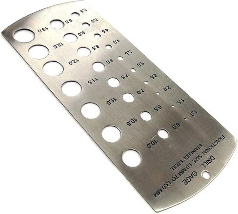 Drill Gauge Metric Standard-Made in Stainless Steel Range 1-13 mm in Saudi Arabia