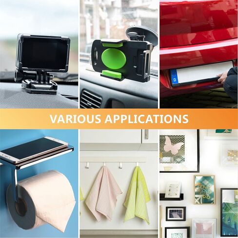 Auolis 3M شريط مزدوج الجوانب شديد التحمل 1 * 2 6 قطع 3M VHB شريط لاصق للسيارات والحرف اليدوية والتعليق على الحائط، شريط إسفنجي مربعات لاصقة قوية للداخلية والخارجية in Kuwait