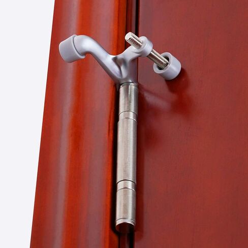 Triumph Hardware 2 Pack Hinge Pin Door Stopper,Adjustable Heavy Duty Door Stopper 2-3/8"x15/16",Champagne Bronze,with White Rubber Bumper Tips in Kuwait