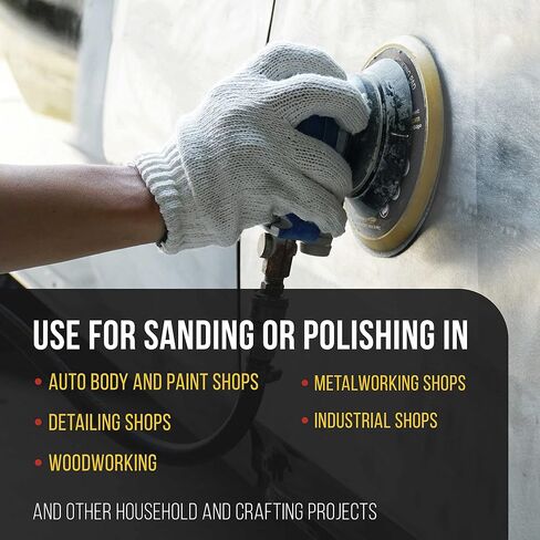 Dura-Gold Pro Series 6" Hook & Loop DA Backing Plate Pad - Low Profile Edge, Medium Density, Dual-Action Random Orbital Sanding Pad, 5/16" - 24 Threads - For Sander Polisher Auto Woodworking Sandpaper in Saudi Arabia