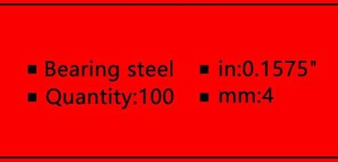 FKG 4mm Bearing Balls 100 Qty in Saudi Arabia