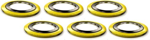 حشية جرح حلزونية SSI90003304GR2500X6 من Sterling Seal مع حشو مرن لأنابيب 3 بوصات، فئة الضغط 2500 #، معرف 3.625 بوصة، 7.75 بوصة OD، 304 SS لفات/جرافيت/حلقة خارجية من الصلب الكربوني (حزمة من 6) in Kuwait