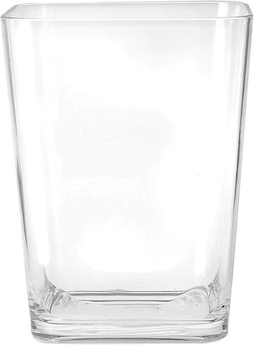 هارمان سلة مهملات للحمام مصنوعة من البلاستيك والاكريليك الشفاف، سلة مهملات صغيرة، مجموعة اكسسوارات الحمام، ديكور الحمام 8 × 6 × 10 انش in Kuwait