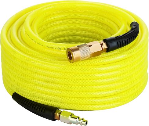 1/4-Inch x 25 FT Polyurethane (PU) Air Hose PU Compressor Hose with 1/4" Industrial NPT Coupler and Plug Brass Fitting in Saudi Arabia