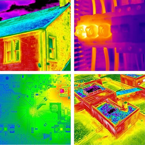 Vbestlife Thermal Imager, 2.8Inch Thermal Imager Infrared Camera, 320x240, ‑40℃ to +300℃, Built in SPI Flash Chip, USB C Charging, for Non Contact Temperature Measurement, Black in Saudi Arabia