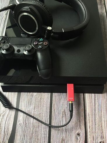 ريين محول رقمي الى تناظري DA-02 DAC، محول صوت USB 24 بت الى 3.5 ملم 192 كيلو هرتز مع وضع الانتاج الرقمي التناظري والبصري - احمر in Kuwait