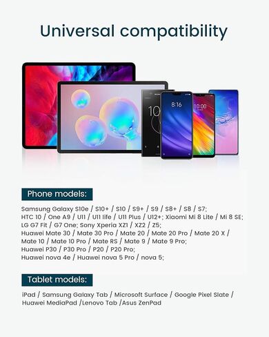 كابل RAMPOW USB C، [عبوتان، 3.3 قدم، QC3.0] كابل شحن سريع من النوع C - كابل شاحن USB مضفر من النايلون من النوع A إلى النوع C لهاتف iPhone 15، وSamsung Galaxy S10+/S10/S20/S8/Note 9/10 ،G7/V20 (الأزرق الداكن) in Kuwait