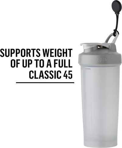 فرشاة تنظيف الزجاجة والمصاصة 2 في 1 من BlenderBottle، عبوة واحدة وقش سيليكون قابل لإعادة الاستخدام لزجاجات BlenderBottle، باللون الأسود والأزرق (عبوتان) in Kuwait