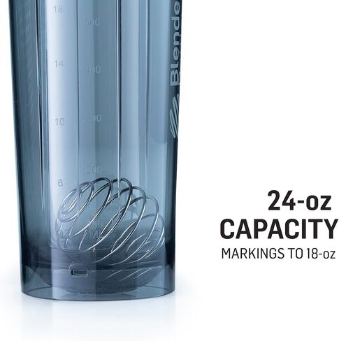 فرشاة تنظيف الزجاجة والمصاصة 2 في 1 من BlenderBottle، عبوة واحدة وقش سيليكون قابل لإعادة الاستخدام لزجاجات BlenderBottle، باللون الأسود والأزرق (عبوتان) in Kuwait
