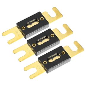 X AUTOHAUX 3 قطعة استبدال الصمامات 350A ANL الصمامات لسيارة شاحنة دراجة نارية قارب أقراص صوتية