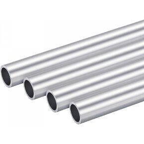 uxcell 6063 Aluminum Round Tube 20mm OD 16mm Inner Dia 200mm Length Pipe Tubing 4 Pcs
