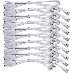 كابل تمديد الطاقة لأنبوب T5 T8 LED مع مفتاح تشغيل/إيقاف، سلك كابل تمديد لتركيبات الإضاءة LED T5/T8 LED المتكامل (6FT/1.8M) (3) in Kuwait