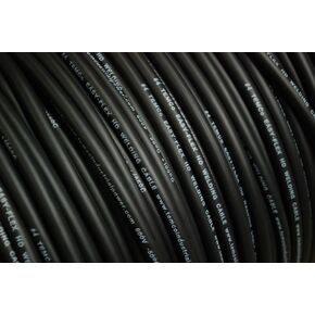TEMCo WC0013-10 ft 1/0 Gauge AWG Welding Lead & Car Battery Cable Copper Wire Black | Made in USA