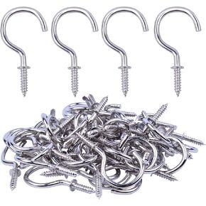 Small Screw Hooks,200pcs Small Screw-in Ceiling Hooks Mug Cup Hooks for Kitchen Utencils Plants Decoration,Gold