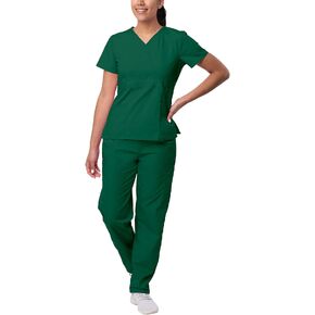Sivvan Scrubs for Women - Mock Wrap & Cargo Pants Scrub Set
