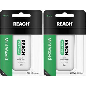 Reach Mint Waxed Floss 200 Yards (Pack of 2) in Kuwait