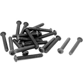 uxcell M6 x 40mm Alloy Steel Hex Socket Button Head Screws Black 20 PCS in Saudi Arabia